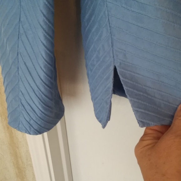 Blue Silk Blazer by Silk Club Collection - Picture 5 of 7